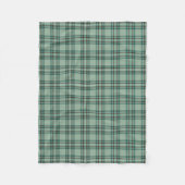 Mint Green Plaid Kelly Tartan Fleece Deken (Voorkant)