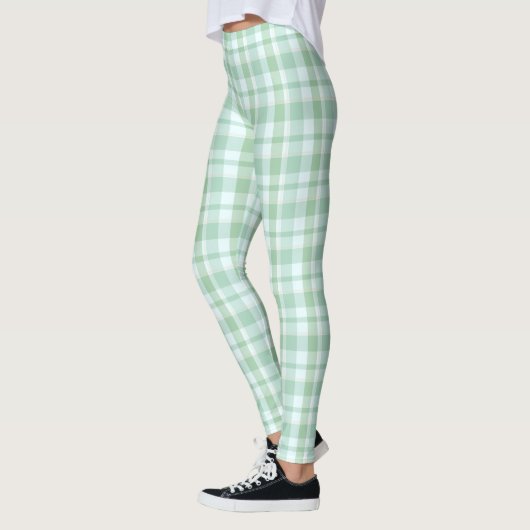 Mint Green Plaid Leggings (Links)