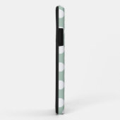 Mint Green Polka Dot Monogram Case-Mate iPhone Case (Achterkant/rechts)