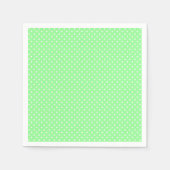 Mint Green Polka Dot Pattern Napkins Servet (Voorkant)