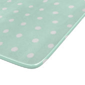 Mint Green Polka Dot Snijplank (Hoek)