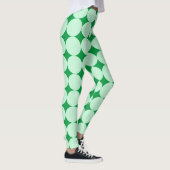 Mint Green Polka Dot St Patrick's Day Leggings (Rechts)