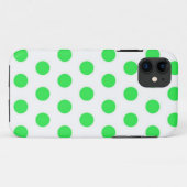 Mint Green Polka Dots Case-Mate iPhone Case (Achterkant (horizontaal))
