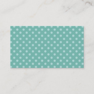 Mint Green Polka Dots Sjabloon PDot003 Visitekaartje