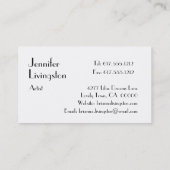 Mint Green Polka Dots Sjabloon PDot003 Visitekaartje (Achterkant)