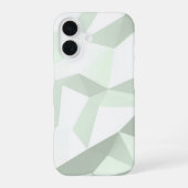 Mint Green Polygon Geometric iPhone 16 Hoesje (Achterkant)