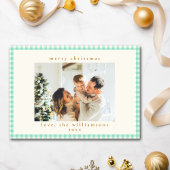 Mint Green Pset Aangepaste kerstfoto's Feestdagenkaart