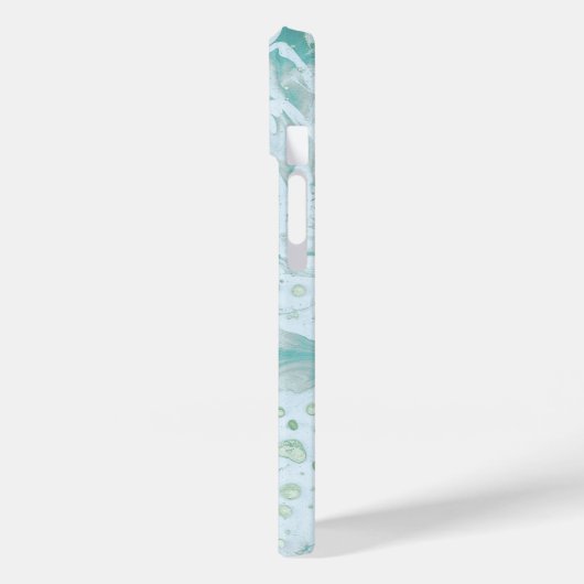 Mint green psychedelic monogram Case-Mate iPhone case (Achterkant / Links)