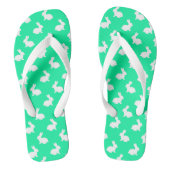 Mint Green Rabbit Teenslippers (Voetbed)