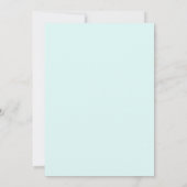 Mint Green Radiant Spring Wedding Kaart (Achterkant)