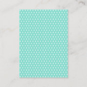 Mint Green Raindrops Boek Aanvraag Baby shower Informatiekaartje (Achterkant)