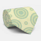 Mint Green Retro Patroon Stropdas (Opgerold)