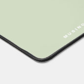 Mint Green Retro Typografie Gepersonaliseerd Bureaumat (Hoek)