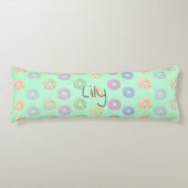 Mint Green Reversible Custom Donut Body Pillow Lichaamskussen (Voorkant)