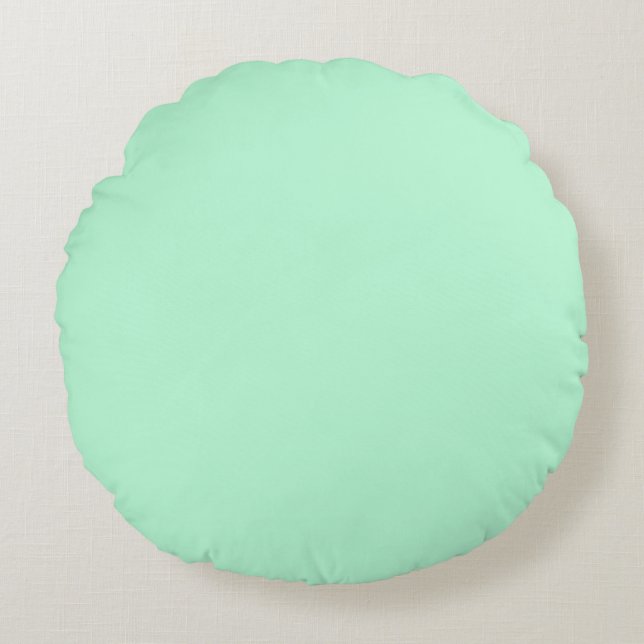 Mint Green Rond Kussen (Voorkant)