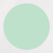 Mint Green Ronde Labels Stickers (Design 1)