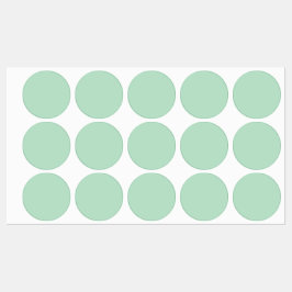 Mint Green Ronde Labels Stickers