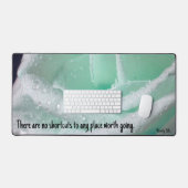 Mint Green Roos Aanmoedigingsbalie Mat (Keyboard & Muis)