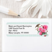 Mint Green Roze Roze Aangepaste labels voor retour (Insitu)