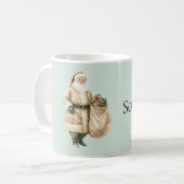 Mint Green Rustic Santa Koffiemok (Voorkant links)