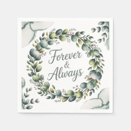 Mint Green & Sage Green Eucalyptus Servet