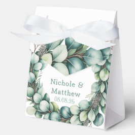 Mint Green & Sage Green Eucalyptus Wedding Bedankdoosjes