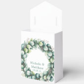 Mint Green & Sage Green Eucalyptus Wedding Bedankdoosjes (Open)
