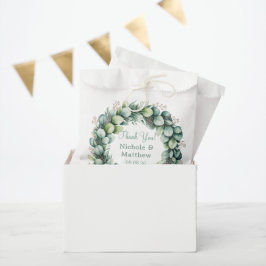 Mint Green & Sage Green Eucalyptus Wedding Bedankzakje