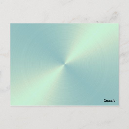 Mint Green Sheen Table Number Briefkaart (Achterkant)