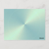 Mint Green Sheen Table Number Briefkaart (Achterkant)