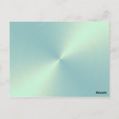 Mint Green Sheen Table Number Briefkaart (Achterkant)