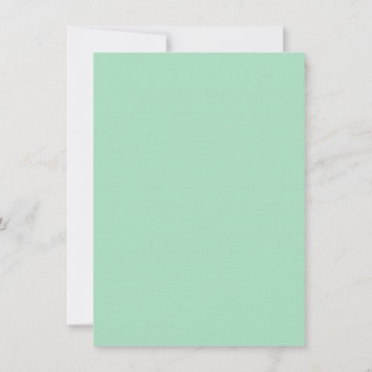 Mint Green Silver Glitter Bruids Douche Uitnodigin Kaart (Achterkant)