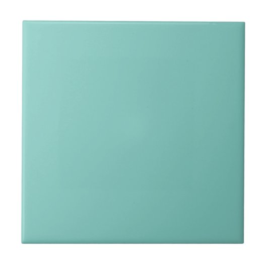 Mint Green Solid Color Tegeltje (Voorkant)