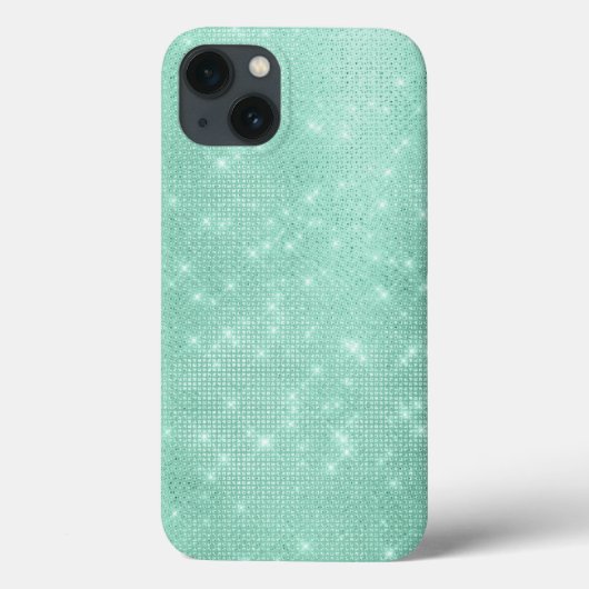 Mint Green Sparkle Glitter Girly Glam Case-Mate iPhone Case (Achterkant)