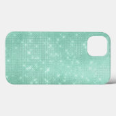 Mint Green Sparkle Glitter Girly Glam Case-Mate iPhone Case (Achterkant (horizontaal))