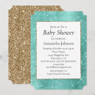 Mint Green Sparkle Kaart