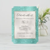 Mint Green Sparkle Kaart (Staand voorkant)