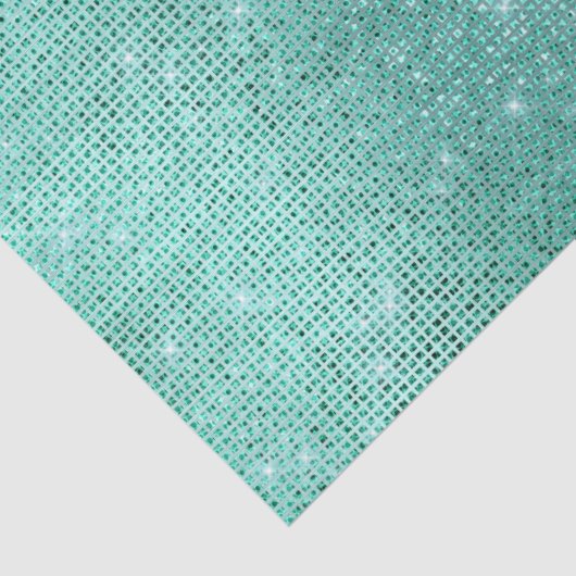 Mint Green Sparkle Tissuepapier (Detail)