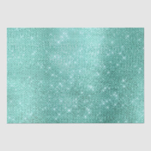 Mint Green Sparkle Tissuepapier