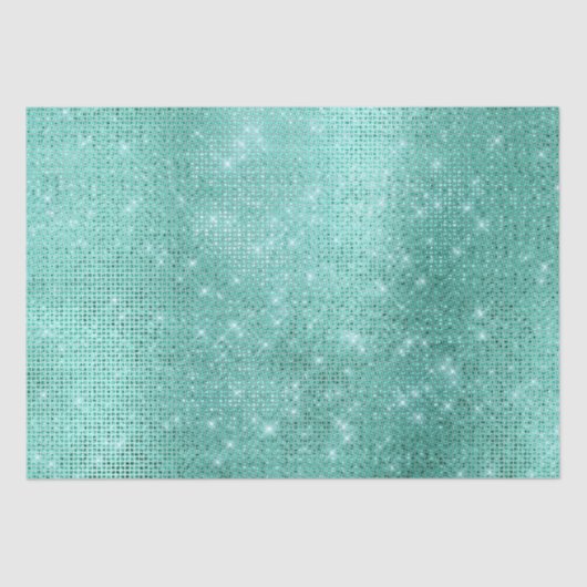 Mint Green Sparkle Tissuepapier (Voorkant)