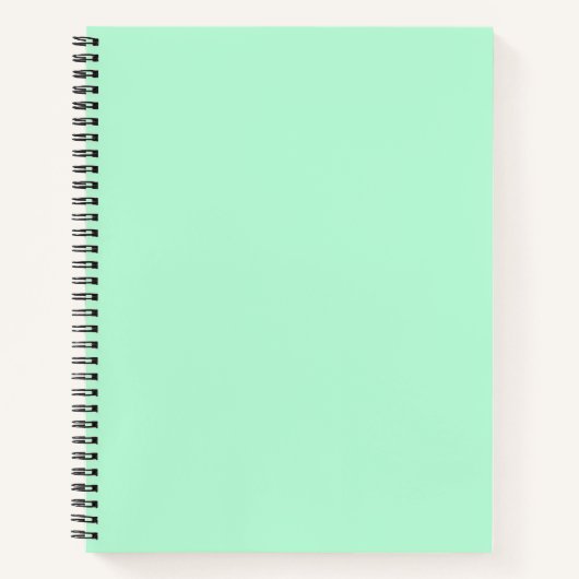 Mint Green Spiral Notitieboek (Voorkant)
