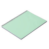 Mint Green Spiral Notitieboek – Elegant en minimal (Linkerzijde)