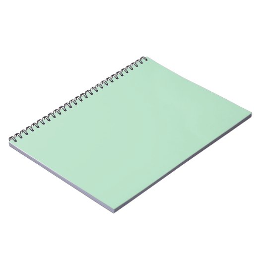 Mint Green Spiral Notitieboek – Elegant en minimal (Linkerzijde)