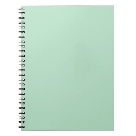 Mint Green Spiral Notitieboek – Elegant en minimal (Voorkant)