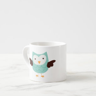 Mint Green Spring Owl Espresso Kop