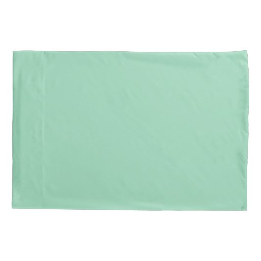 Mint Green Standard - Single Pillowcase Kussensloop (Achterkant)