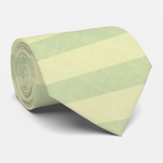 Mint Green Stripe Pattern Stropdas (Opgerold)
