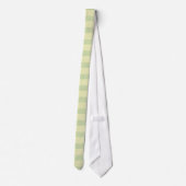 Mint Green Stripe Pattern Stropdas (Achterkant)