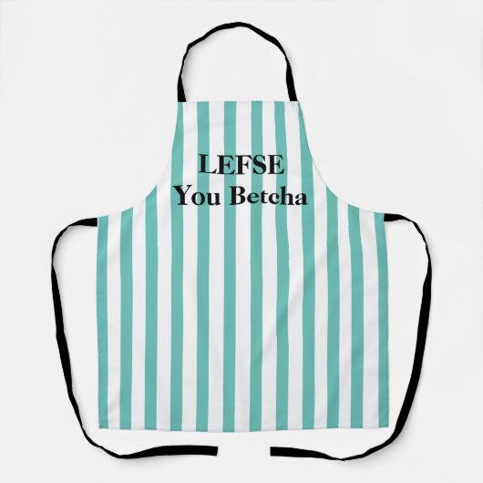 Mint Green Striped Lefse All-Over Print Schort (Voorkant)