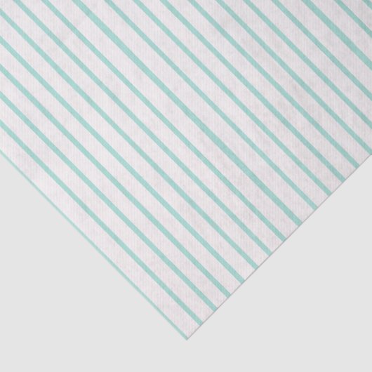 Mint Green Stripes Tissuepapier (Detail)